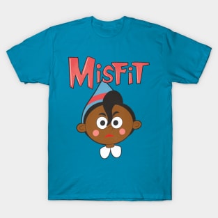 Misfit Elf 2 Blue and Red T-Shirt